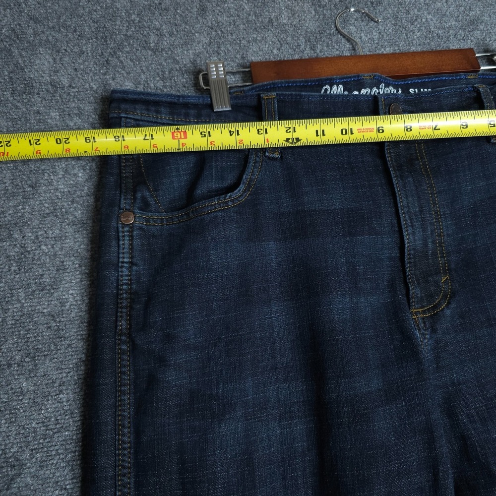 Wrangler Retro Slim Bootcut Jeans Mens 36x34 Blue Casual Workwear Cowboy - Picture 8 of 10